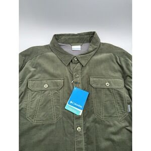 NWT Columbia Fleece Green Newberry Springs Overshirt Sz Mens XL Long Sleeve